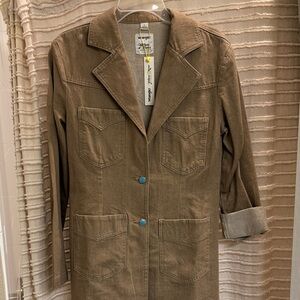 Kendra Scott Brown Blazer with Turquoise Accents